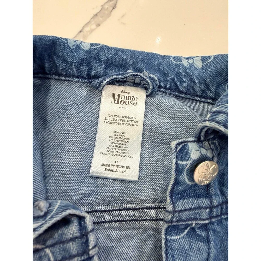 Minnie Jeans Denin girls jacket 4t